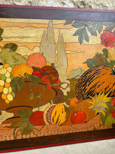 Charger l'image dans la galerie, Large panneau en bois pyrogravé "Les fruits"