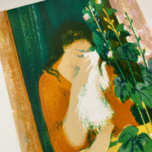 Charger l'image dans la galerie, Lithographie "Le chat blanc à la fenêtre"
