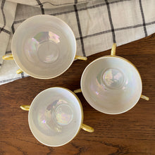 Charger l'image dans la galerie, Service à café japonais en porcelaine irisée