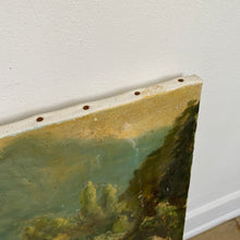 Charger l'image dans la galerie, Tableaux anciens, peintures sur toile paysages de rivière et papillon géant encadré