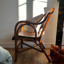Charger l'image dans la galerie, Fauteuil en rotin vintage