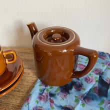 Charger l'image dans la galerie, Théière marron bistrot vintage