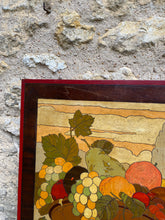 Charger l'image dans la galerie, Large panneau en bois pyrogravé "Les fruits"