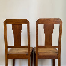 Charger l'image dans la galerie, Duo de chaises en bois massif Art-déco