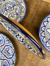 Charger l'image dans la galerie, Assiette à entrée bleue tunisienne