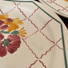 Charger l'image dans la galerie, Assiettes plates en faïence, "Grasse"