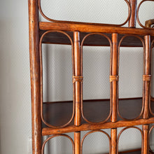 Charger l'image dans la galerie, Bibliothèque en rotin vintage