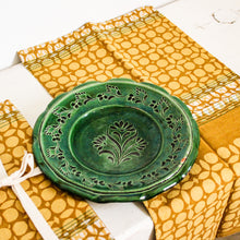 Charger l'image dans la galerie, 6 serviettes indiennes en coton, jaune