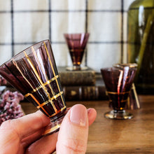 Charger l'image dans la galerie, Verres à liqueur soufflés Art Déco