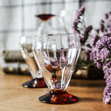 Charger l'image dans la galerie, Verres anciens en cristal soufflé Art Déco