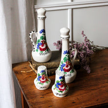 Charger l'image dans la galerie, Set vintage fleuri huile, vinaigre, sel poivre en céramique