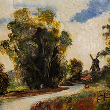 Charger l'image dans la galerie, Tableaux anciens, peintures sur toile paysages de rivière et papillon géant encadré