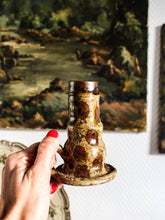 Charger l'image dans la galerie, Bougeoir ancien poterie