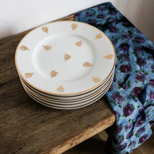 Charger l'image dans la galerie, Assiettes à dessert en porcelaine de Limoges