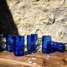 Charger l'image dans la galerie, Verres bleus brésiliens vintage