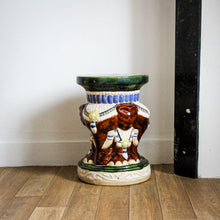 Charger l'image dans la galerie, Porte-plantes éléphant céramique vintage