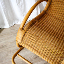 Charger l'image dans la galerie, Rocking-chair en rotin