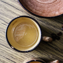 Charger l'image dans la galerie, Tasses et leur sous-tasse en grès d'Alsace