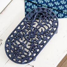 Charger l'image dans la galerie, Dessous de plat bleu vintage