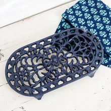 Charger l'image dans la galerie, Dessous de plat bleu vintage