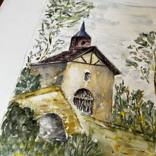 Charger l'image dans la galerie, Aquarelle au clocher