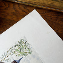 Charger l'image dans la galerie, Aquarelle au clocher