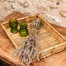 Charger l'image dans la galerie, Plateau en rotin vintage