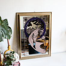Charger l'image dans la galerie, Miroir sérigraphié style Mucha