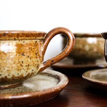 Charger l'image dans la galerie, 4 tasses et sous-tasses à café vintage