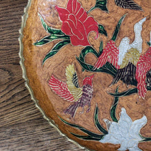 Charger l'image dans la galerie, Large coupe en laiton cloisonné vintage