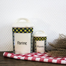 Charger l'image dans la galerie, Duo de pots de cuisine vintage