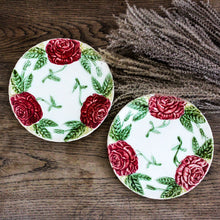 Charger l'image dans la galerie, Assiettes à dessert en barbotine