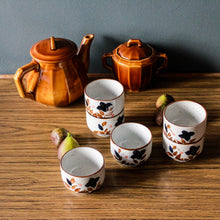 Charger l'image dans la galerie, Tasses asiatiques vintage et théière et son sucrier