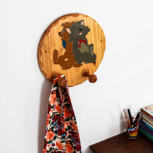 Charger l'image dans la galerie, Porte-manteau mural vintage Les Aristochats