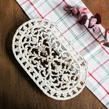 Charger l'image dans la galerie, Dessous de plat blanc fonte vintage