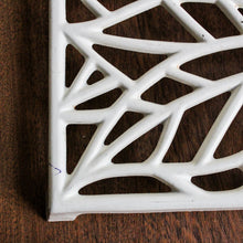 Charger l'image dans la galerie, Dessous de plat carré blanc