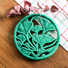 Charger l'image dans la galerie, Dessous de plat feuilles de ginkgo