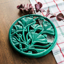 Charger l'image dans la galerie, Dessous de plat feuilles de ginkgo