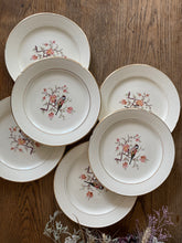 Charger l'image dans la galerie, Assiettes à dessert chardonnerets élégants vintage
