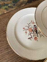 Charger l'image dans la galerie, Assiettes à dessert chardonneret coloré vintage