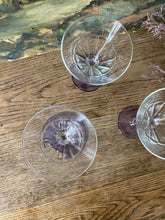 Charger l'image dans la galerie, Verres à cocktail violets Luminarc vintage