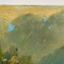 Charger l'image dans la galerie, Tableaux anciens, peintures sur toile paysages de rivière et papillon géant encadré
