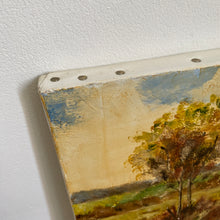 Charger l'image dans la galerie, Tableaux anciens, peintures sur toile paysages de rivière et papillon géant encadré

