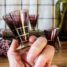 Charger l'image dans la galerie, Verres à liqueur soufflés Art Déco
