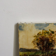 Charger l'image dans la galerie, Tableaux anciens, peintures sur toile paysages de rivière et papillon géant encadré
