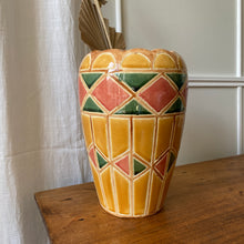 Charger l'image dans la galerie, Grand vase  vintage en céramique terracotta
