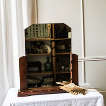 Charger l'image dans la galerie, Miroir Art déco à poser en bois vintage
