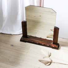 Charger l'image dans la galerie, Miroir Art déco à poser en bois vintage
