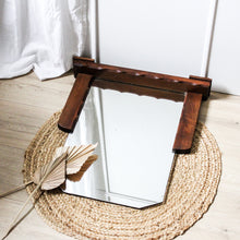 Charger l'image dans la galerie, Miroir Art déco à poser en bois vintage
