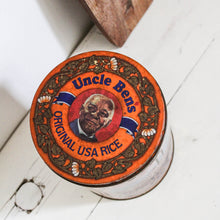 Charger l&#39;image dans la galerie, Grande boîte ronde vintage Uncle Ben&#39;s

